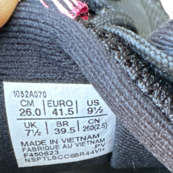 ASICS Women’s Netburner Ballistic Flytefoam 3 Volleyball Shoes In Black/Hot Pink - Picture 6 of 7